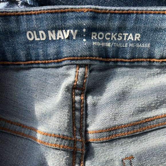 Old Navy Women’s Rockstar Distressed Jeans - Picture 3 of 4